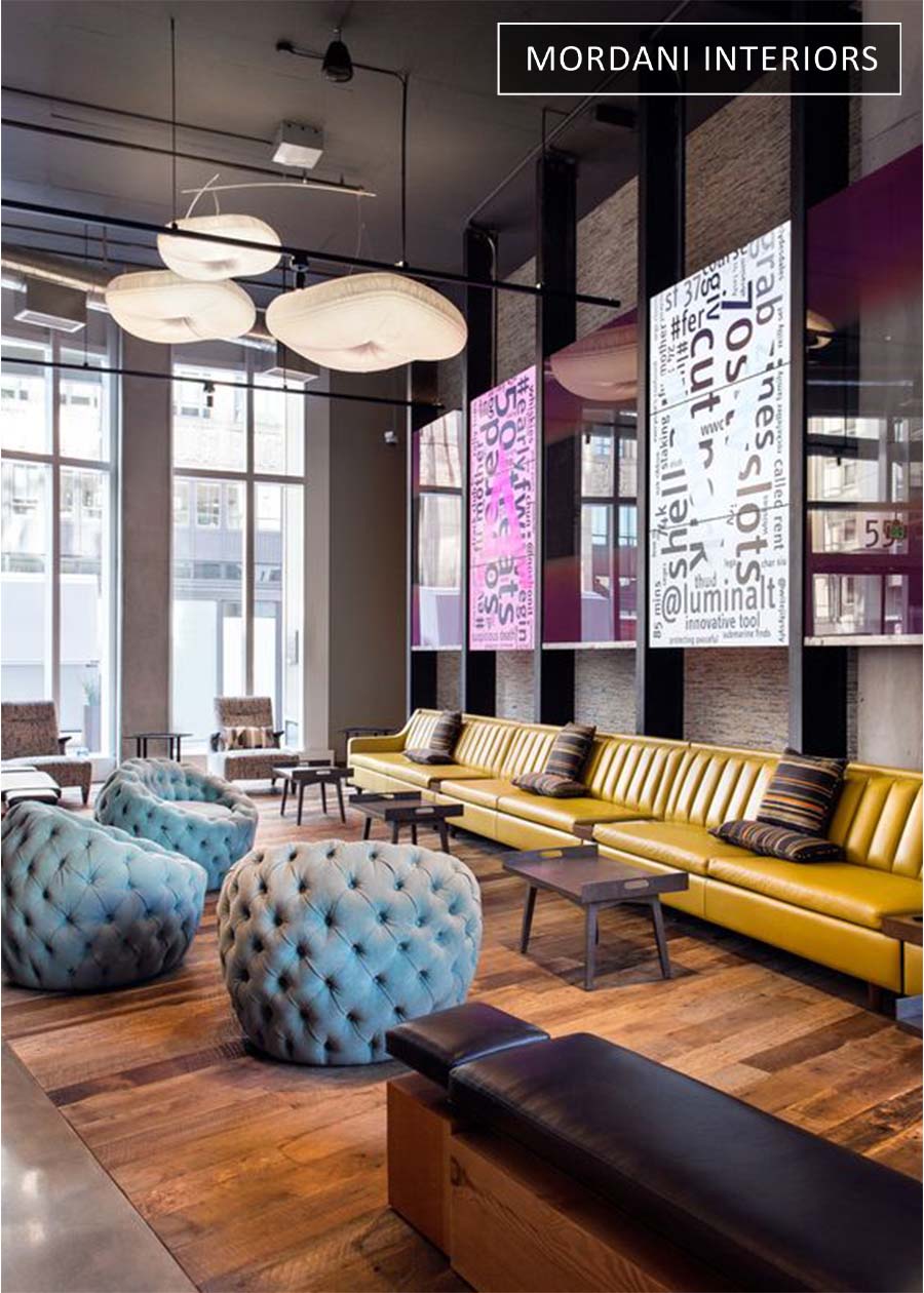 Golden Yellow Leather Upholstery